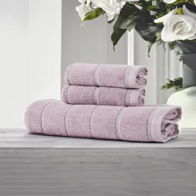 Cotton Bath Towel | Hand Towels | Pink | Set of 3