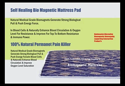 Cotton Single Bed Bio Magnetic Mattress Protectors (3x6 feet) Brown