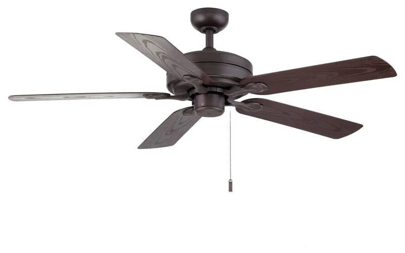 Courtyard Outdoor Textured Brown 52 Inch Ceiling Fan