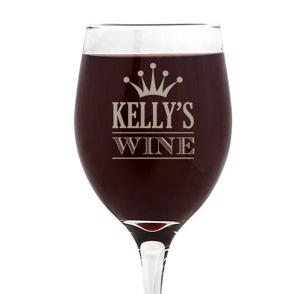 Crown Design Wine Glass