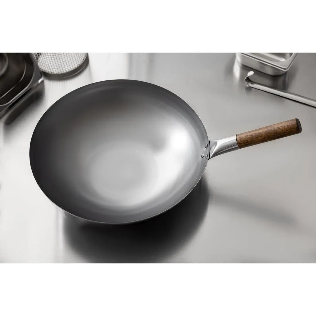 CT246 London Wok Round Bottom Wok 380mm