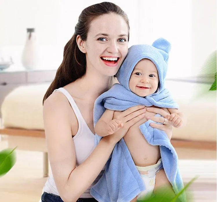 CuddleSoft Cotton Baby Care Hooded Bath Towel