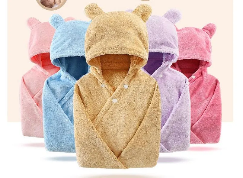 CuddleSoft Cotton Baby Care Hooded Bath Towel