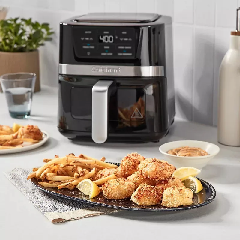 Cuisinart Basket Air Fryer Stainless & Black– 2.6qt