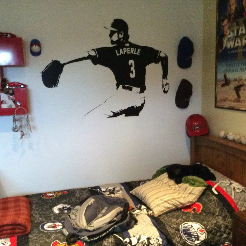 CUSTOM Personalized Baseball Player Wall Decal