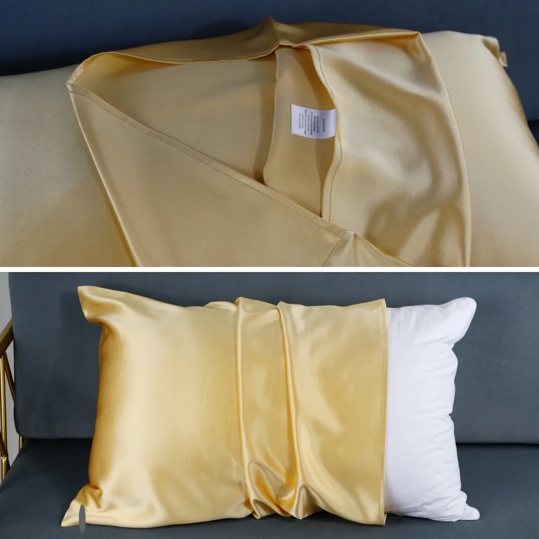 Custom Wholesale Silk Pillowcase 25 Momme Envelope Closure - Queen size