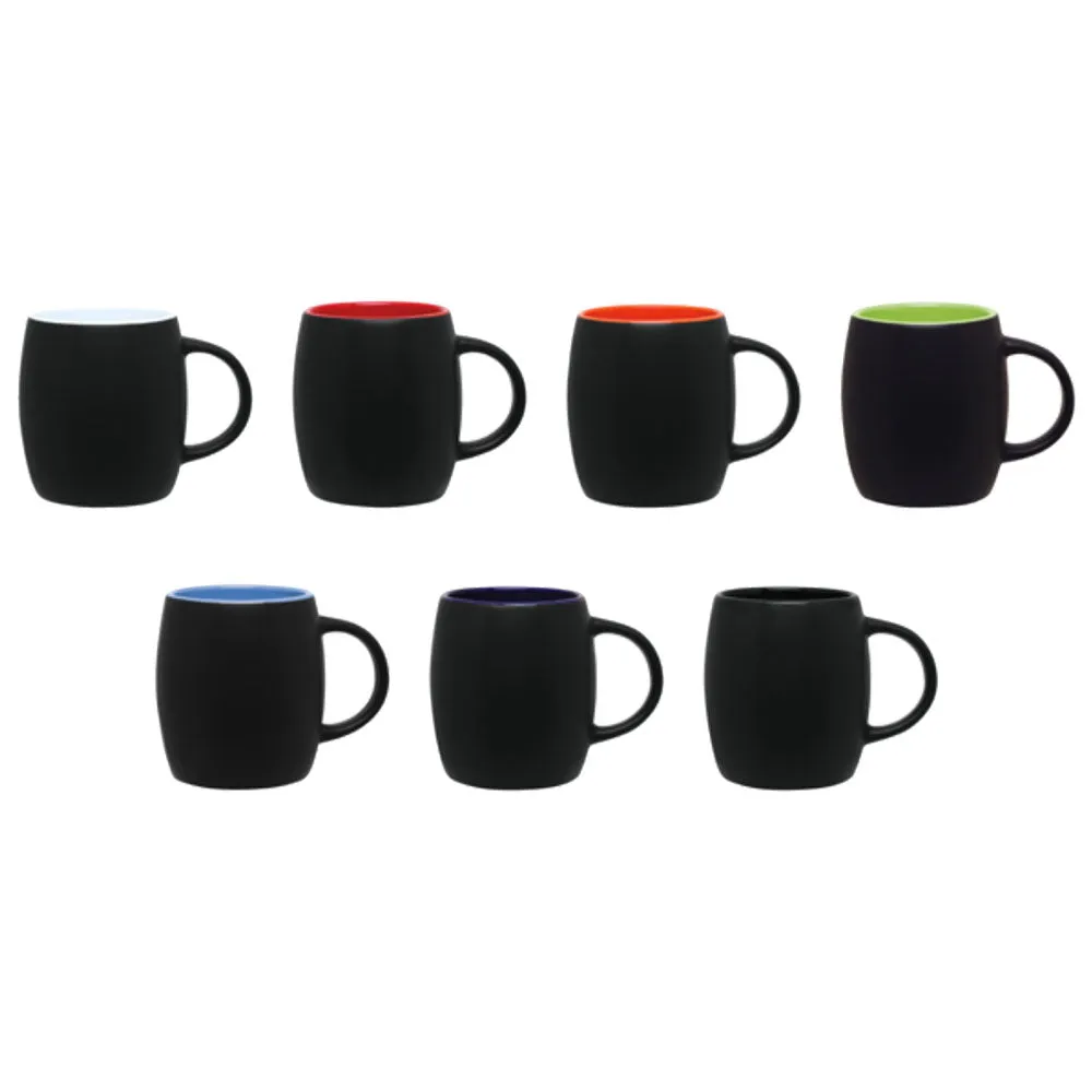 Customizable 14 oz Black With Accent Color Mug