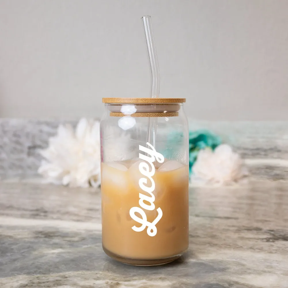 Customized Bachelorette Glass Tumbler Favor