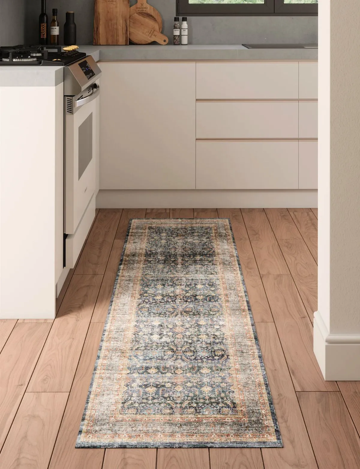 Davina Navy Lagoon Rug - Second Love