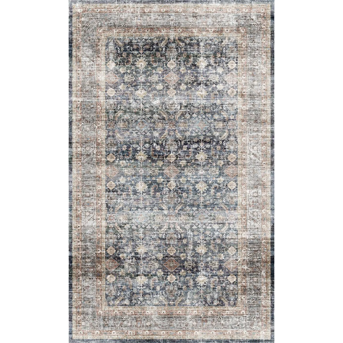 Davina Navy Lagoon Rug - Second Love