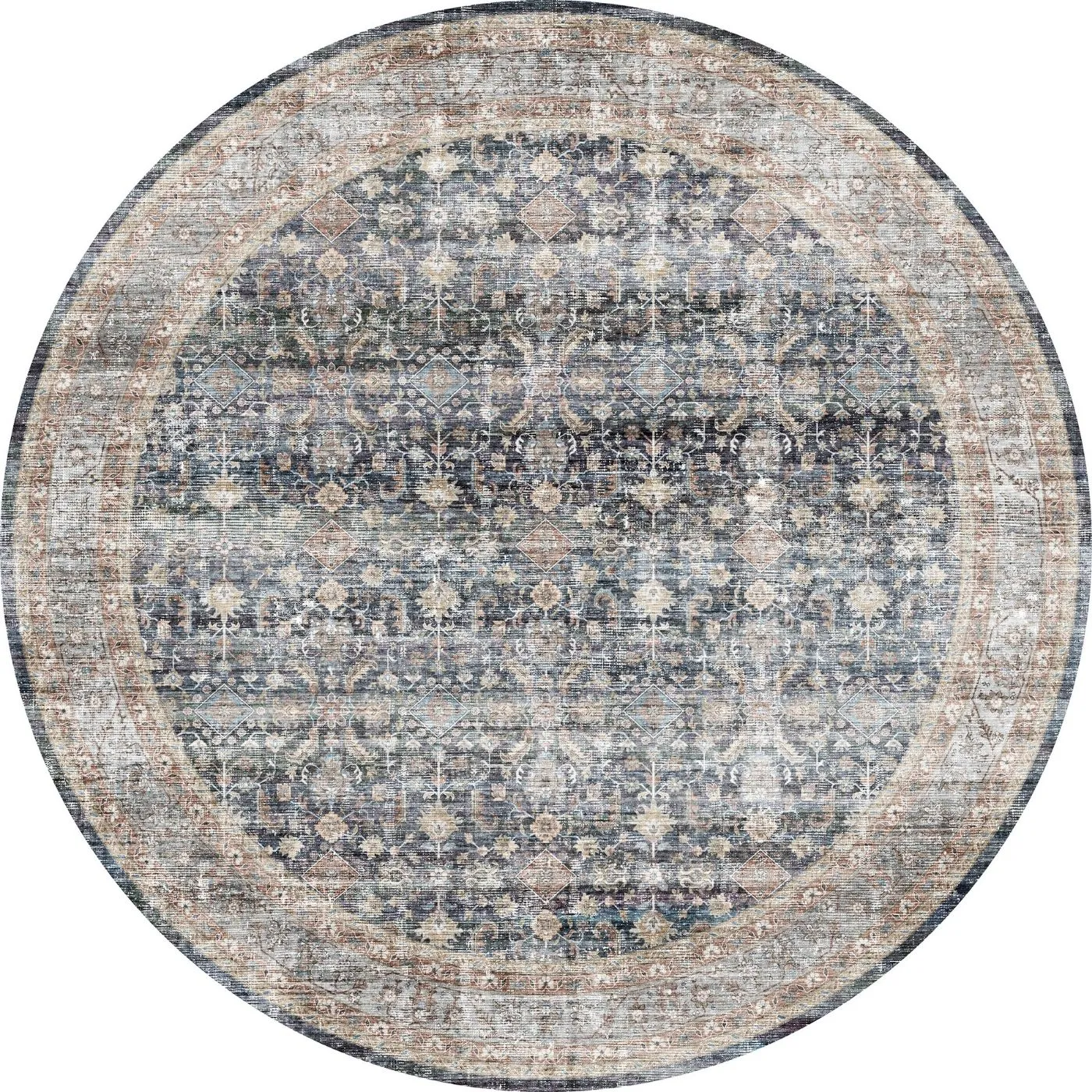 Davina Navy Lagoon Rug - Second Love