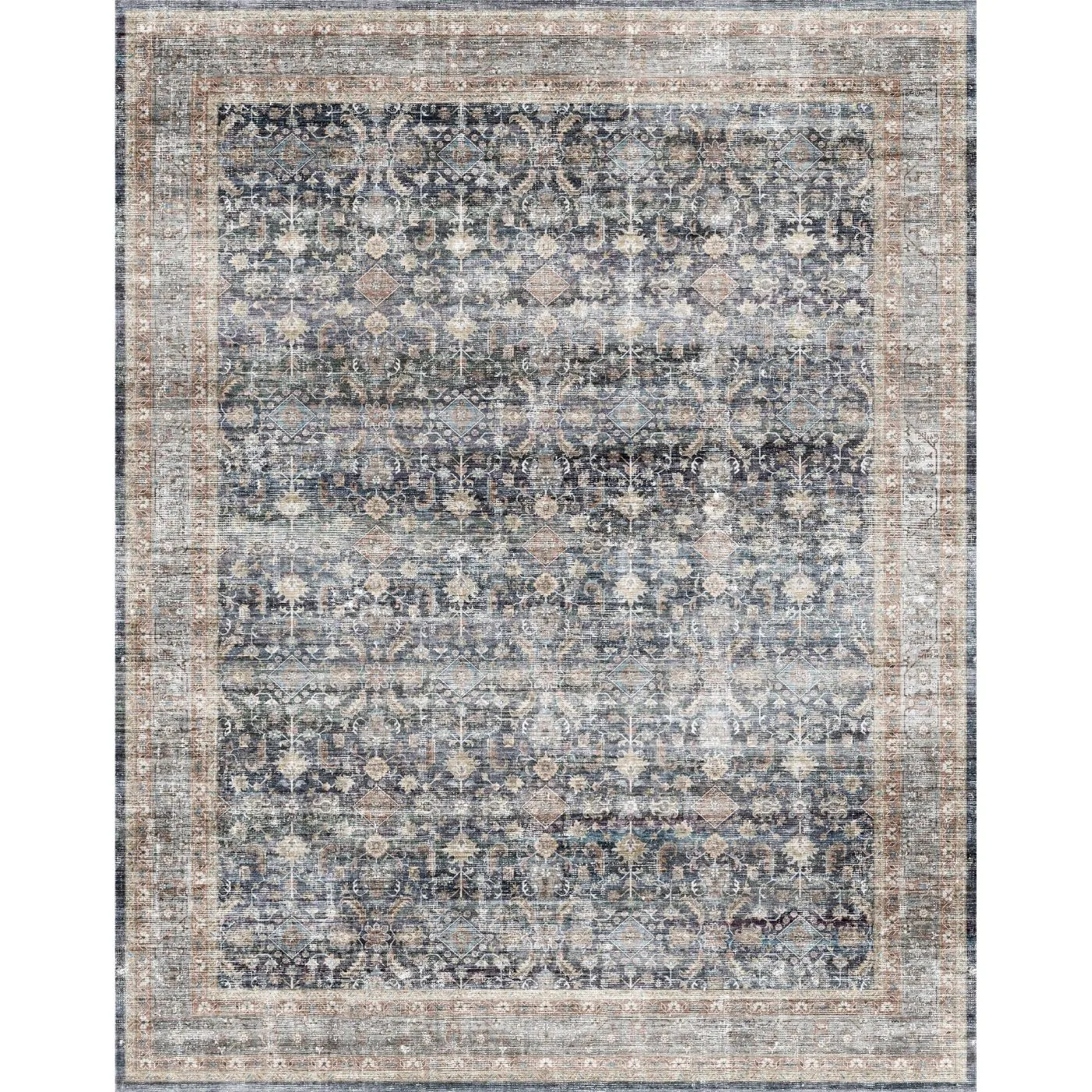 Davina Navy Lagoon Rug - Second Love