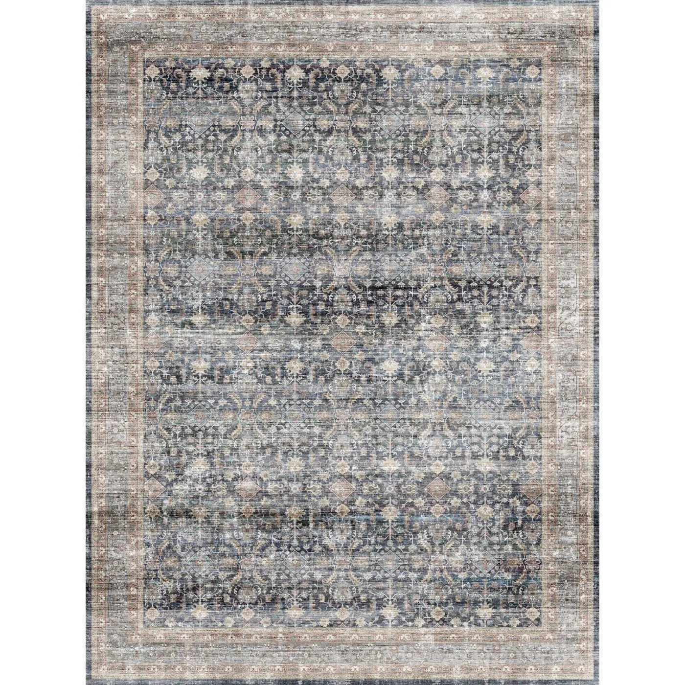 Davina Navy Lagoon Rug - Second Love