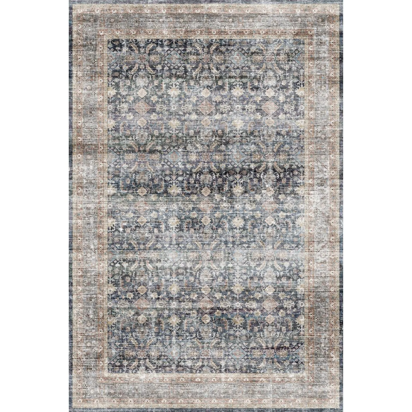 Davina Navy Lagoon Rug - Second Love