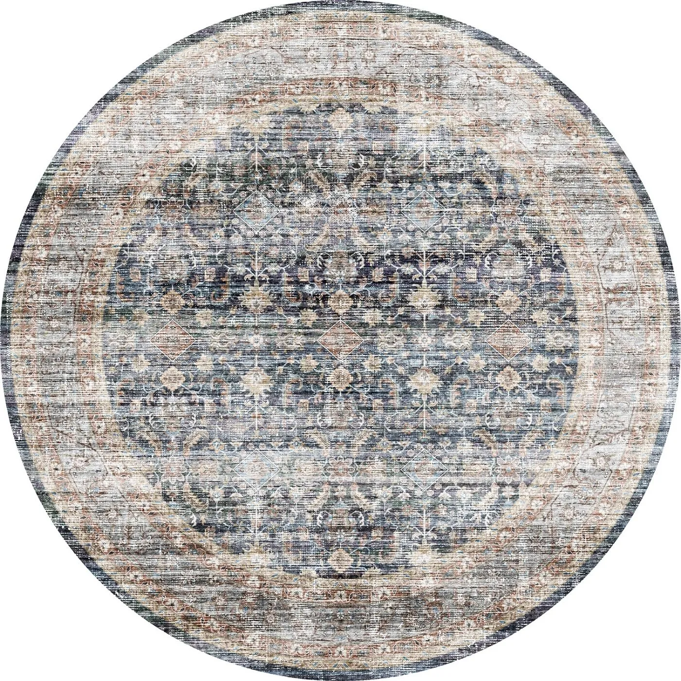 Davina Navy Lagoon Rug - Second Love