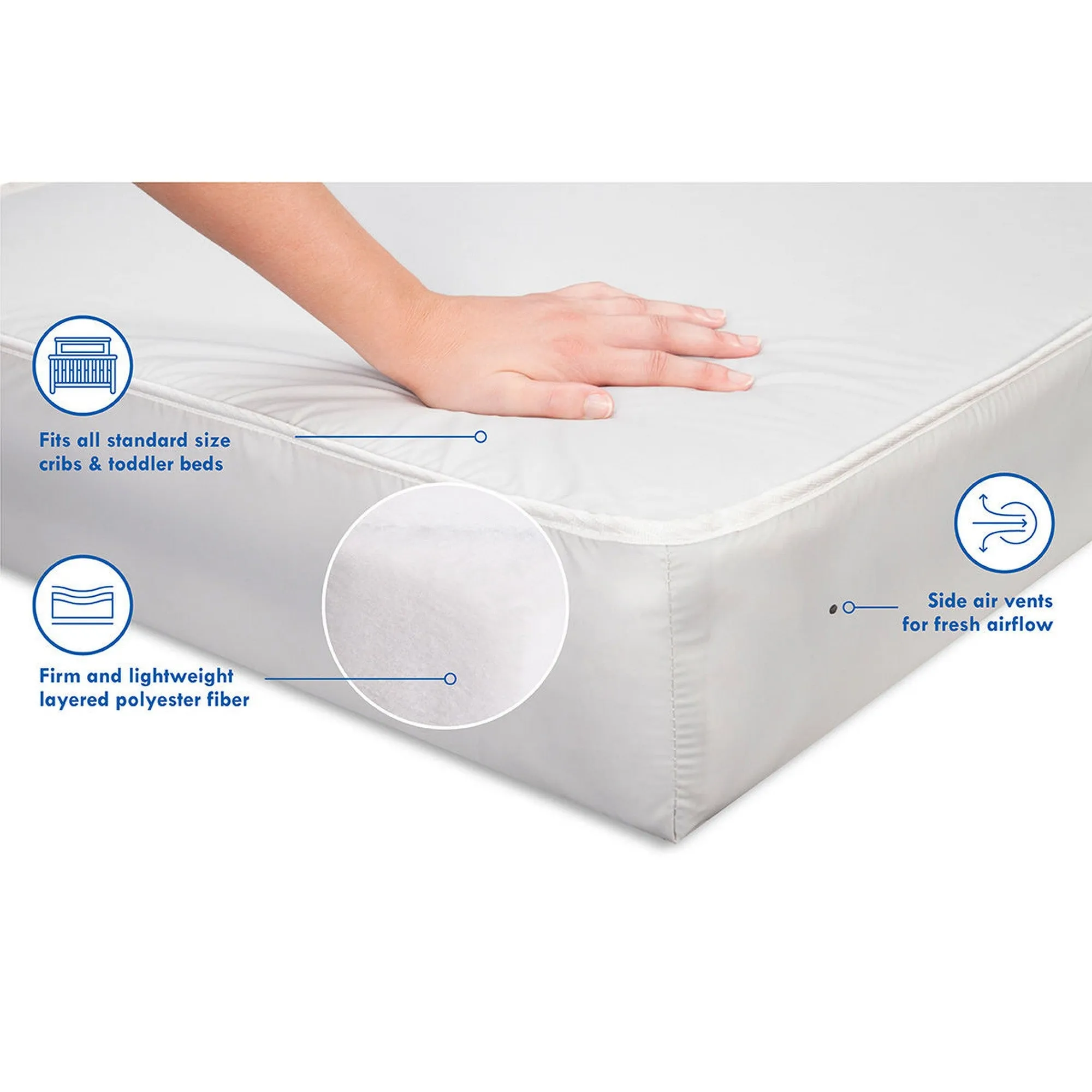 DAVINCI Complete Slumber Crib & Toddler Mattress Firm Support 100% Non-Toxic