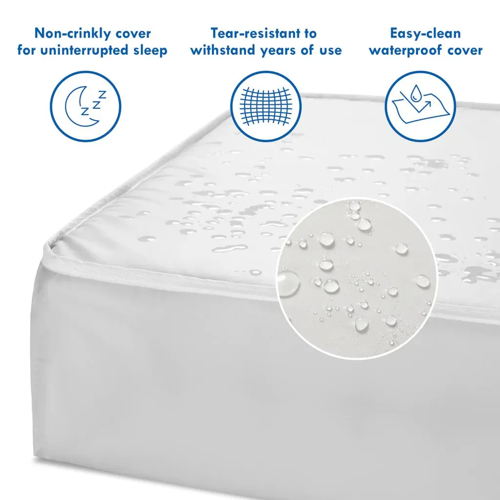 DaVinci - Deluxe Coil Firm Support Mini Crib Mattress - Lightweight & Waterproof