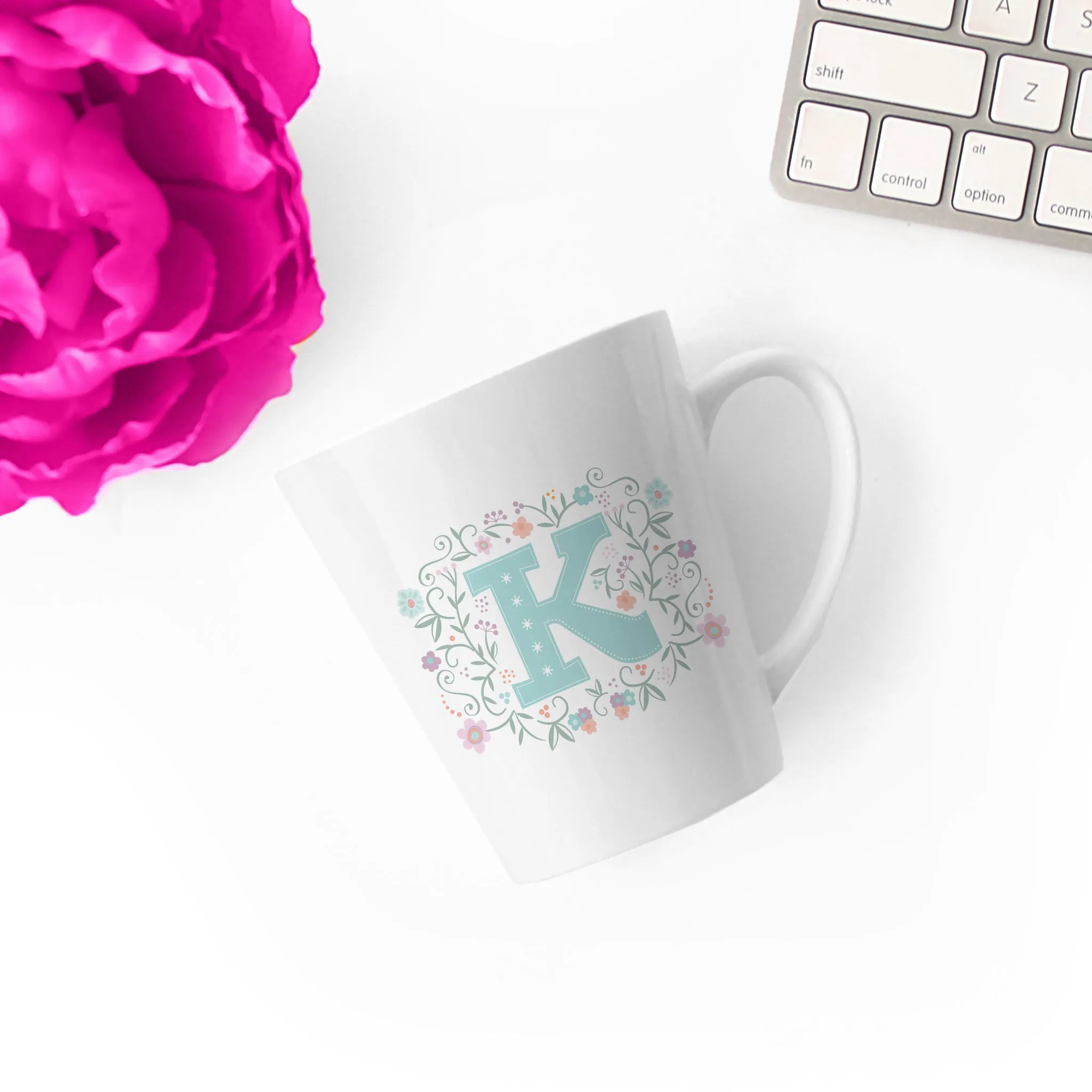 Decorative Monogram Mug