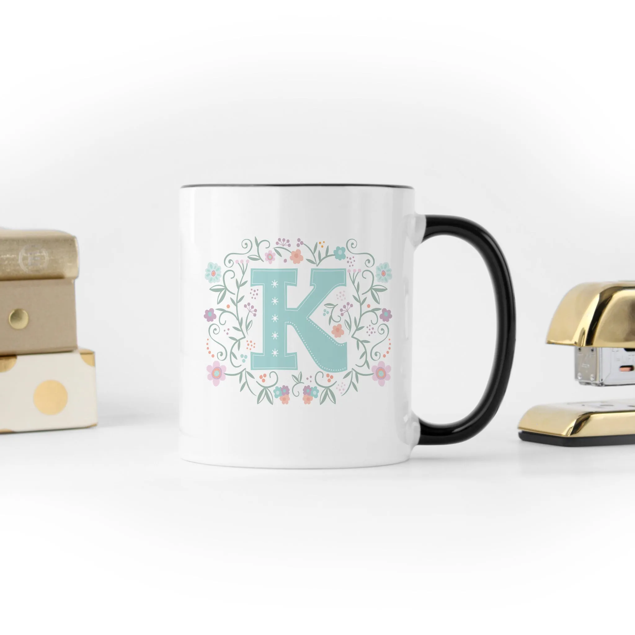 Decorative Monogram Mug