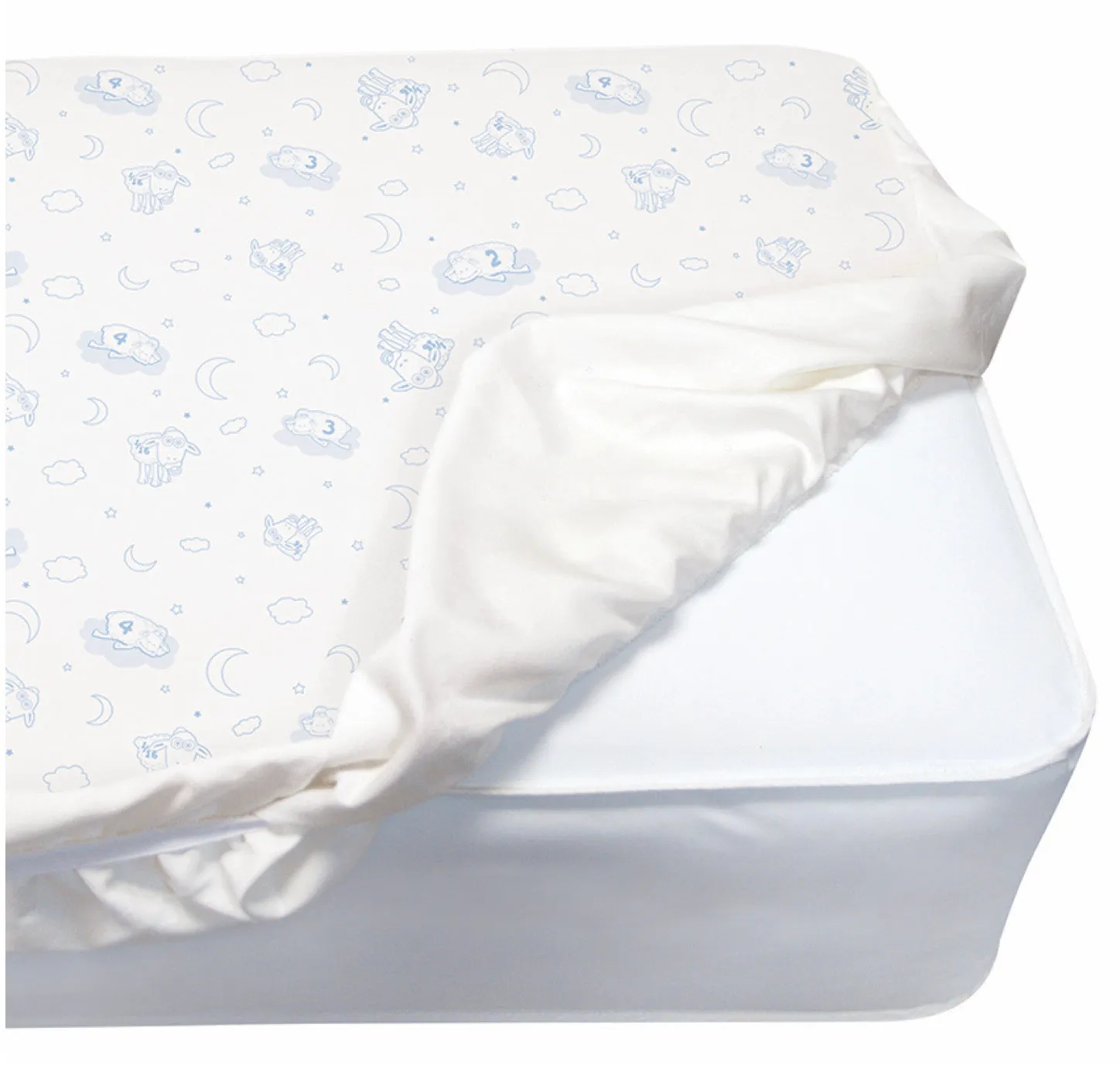 Deluxe Crib Mattress Pad - 100% Waterproof, Quilted Top, Fitted Protective Crib Mattress Pad