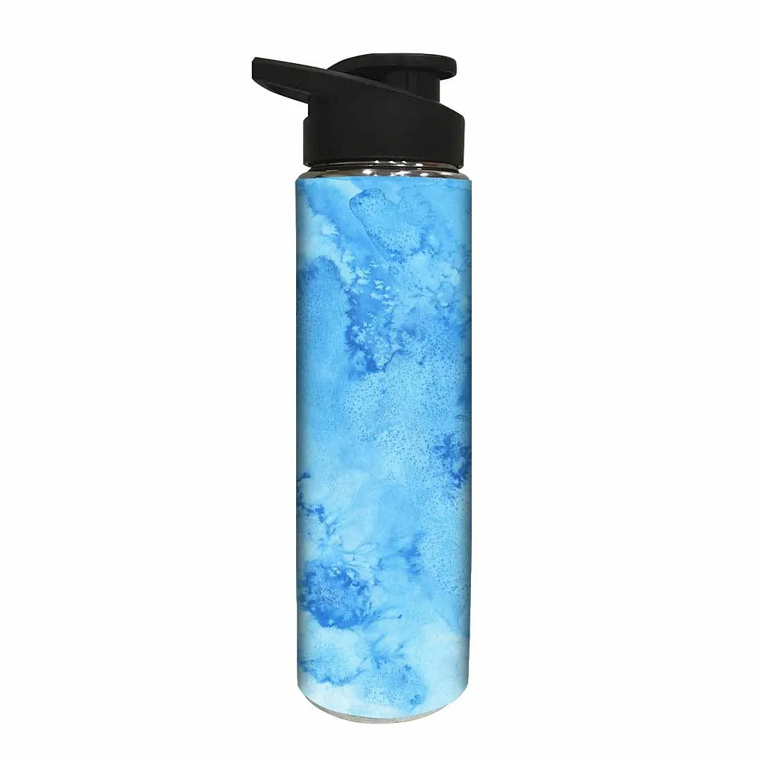 Designer Sipper Bottle for Kids -  Arctic Space Blue Watercolor