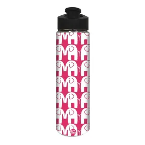 Designer Stainless Steel Water Bottle -  White Elephants