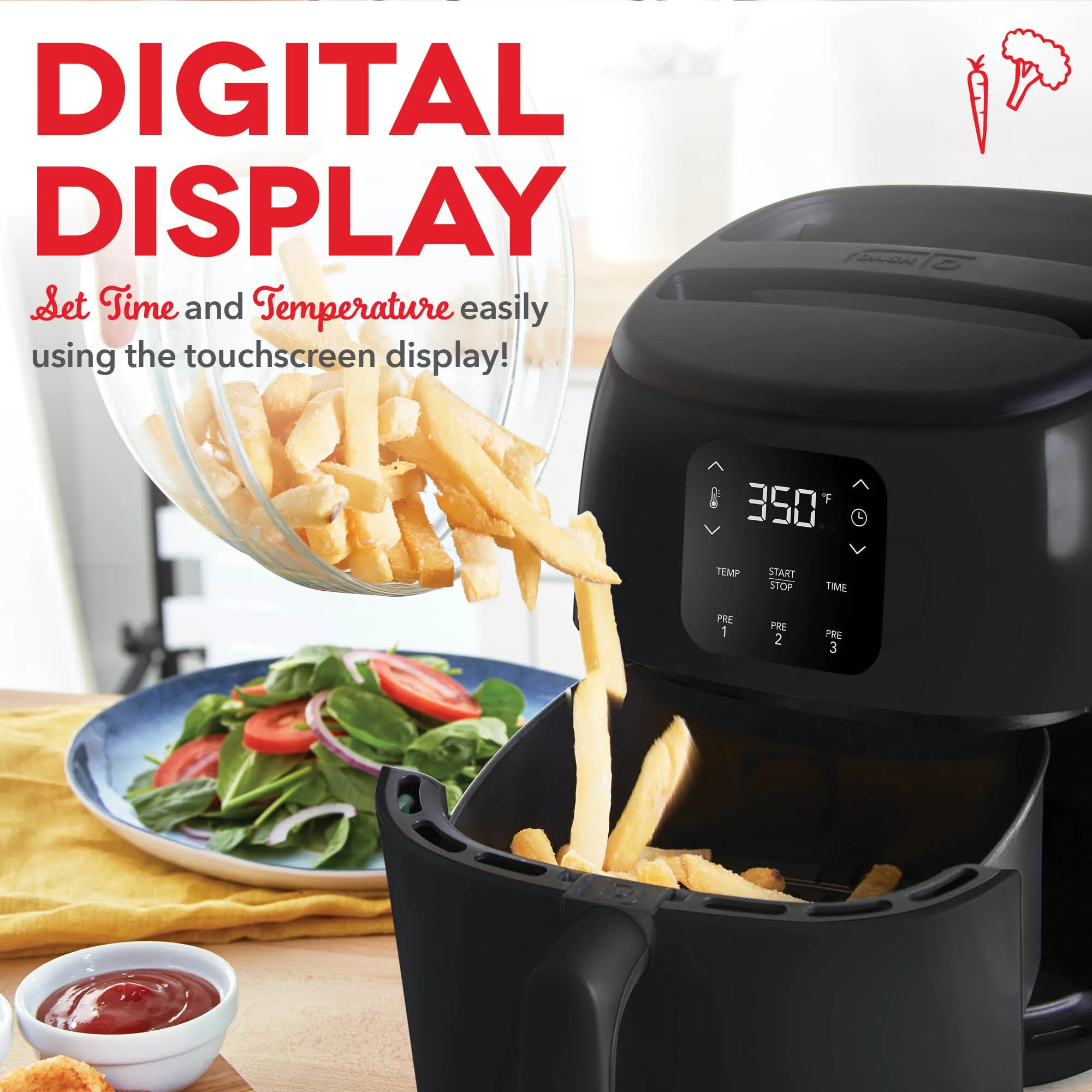 Digital Tasti-Crisp™ Air Fryer 2.6QT