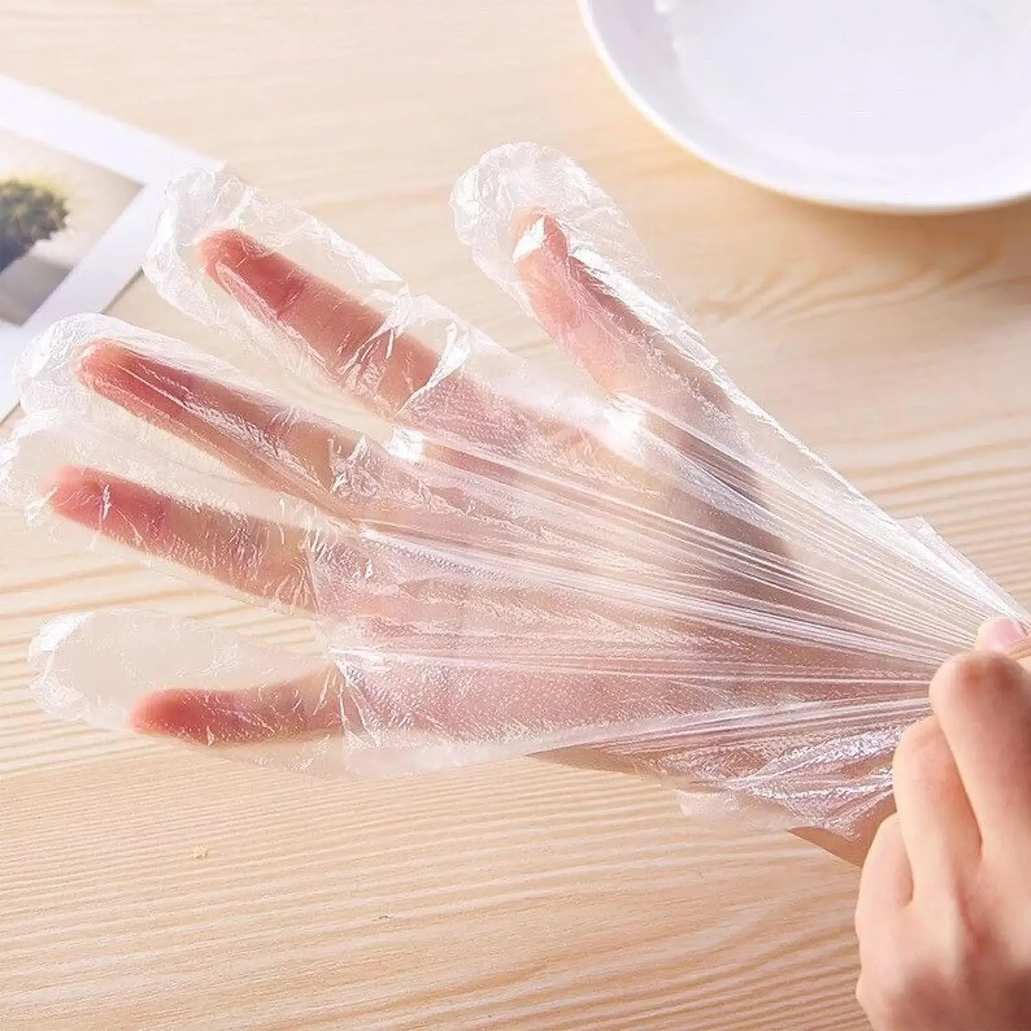 Disposable Plastic Gloves Pack of 50 Pcs