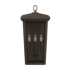 Donnelly Coastal Outdoor Wall Lantern - 24" - Oiled Bronze