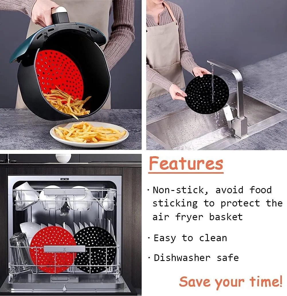 EasiClean Reusable Air Fryer Mat -Round