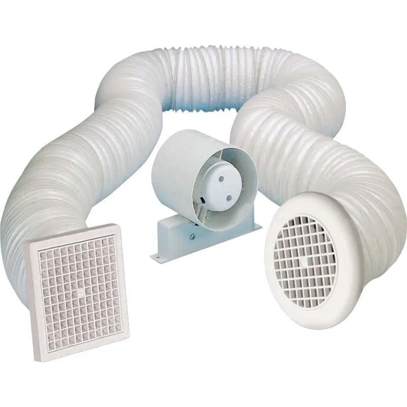 EasiPlumb in Line Shower Fan Kit 100mm  Timer