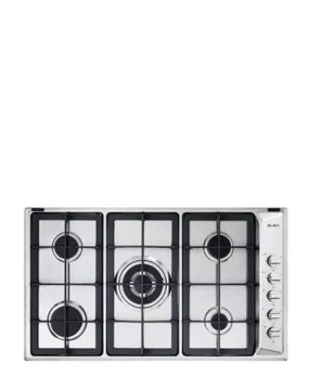 Elba Classic 90cm 5 Burner Gas Hob - Silver