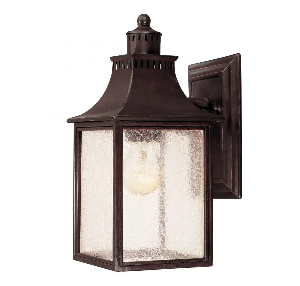 English Bronze Traditional Outdoor 1 Light Wall Sconce