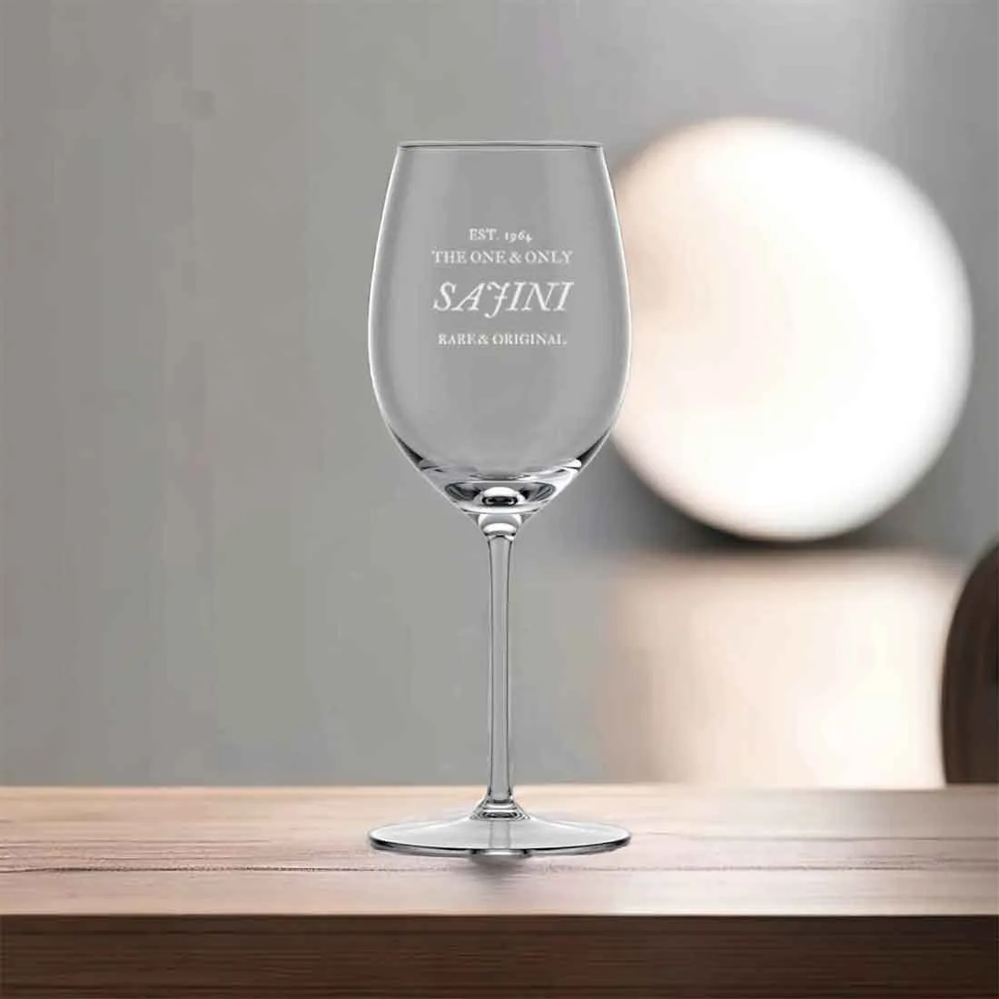 Engraved Wine Glass Personalized With Name For Men