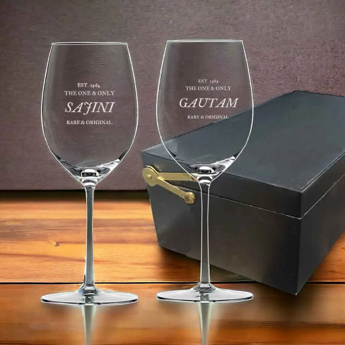 Engraved Wine Glass Personalized With Name For Men