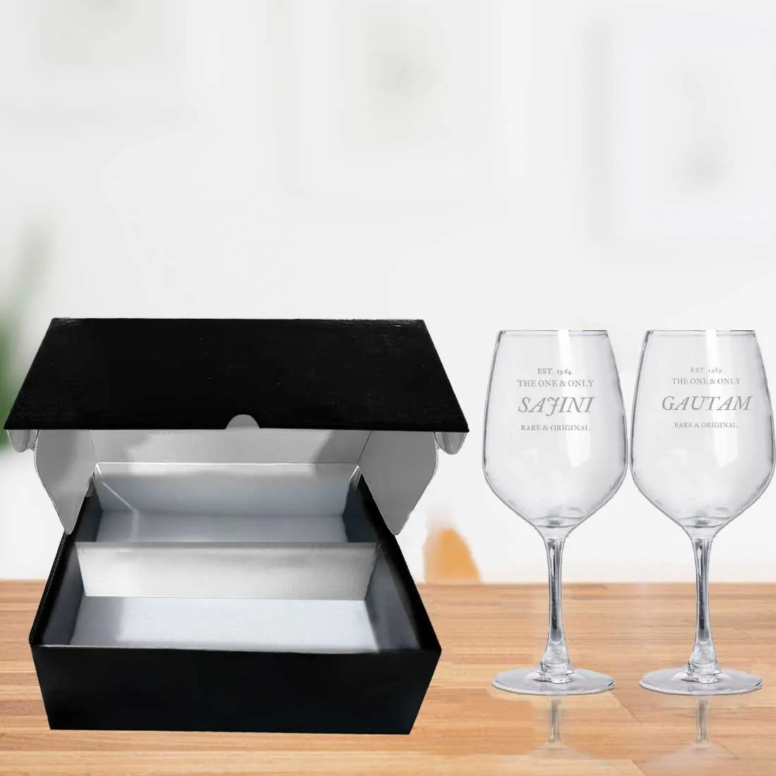 Engraved Wine Glass Personalized With Name For Men