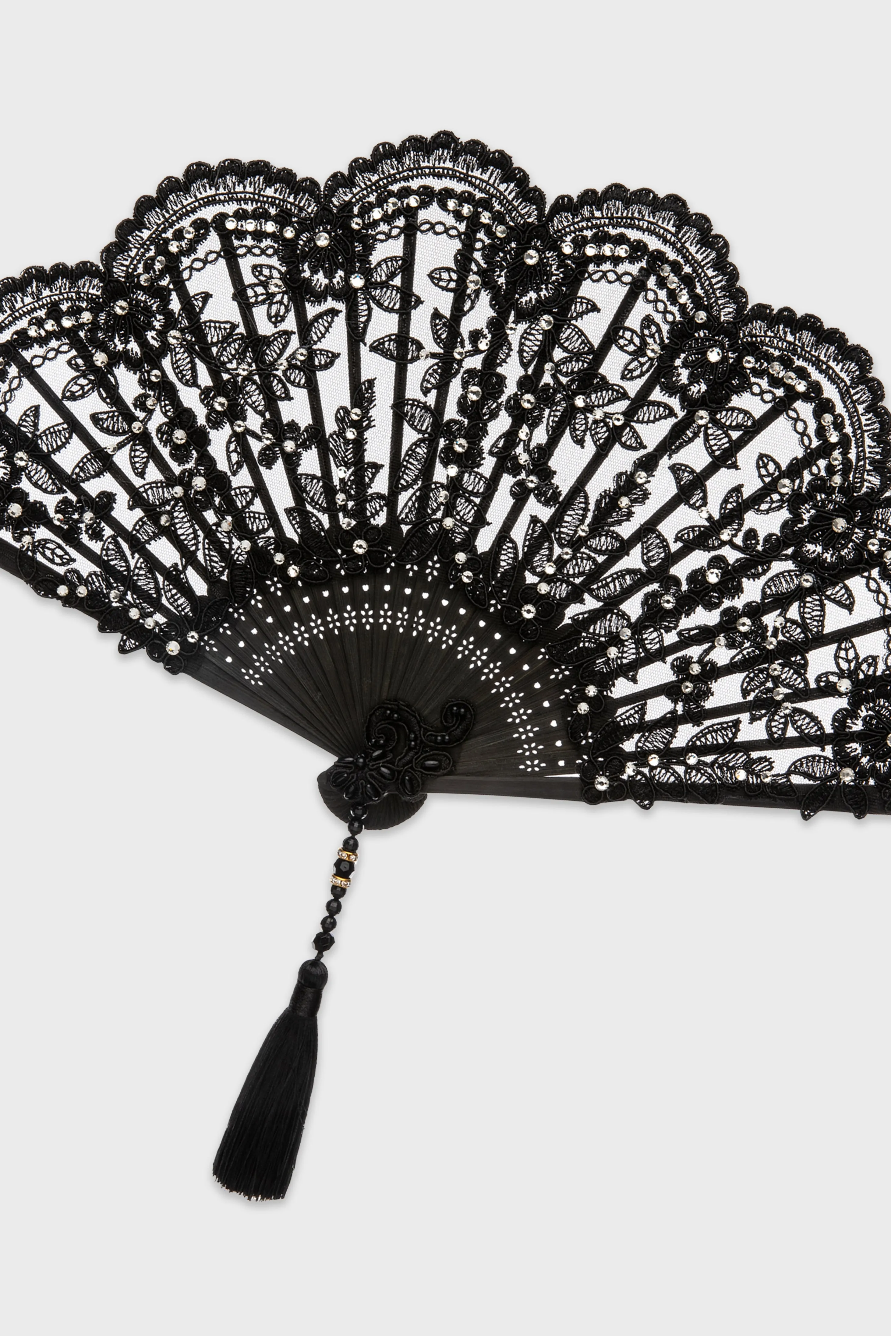 Exquisite Non-Foldable Lace Fan