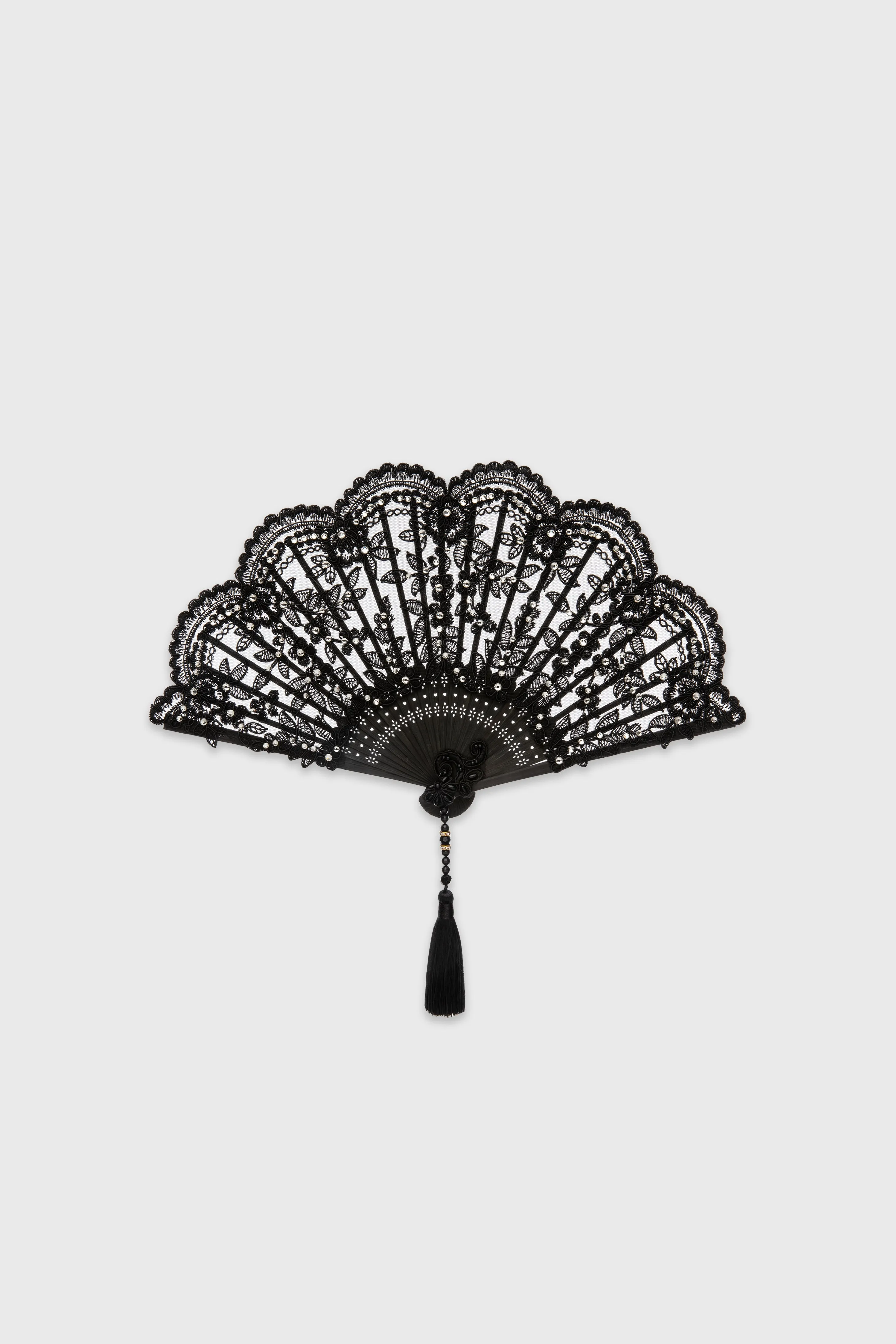 Exquisite Non-Foldable Lace Fan