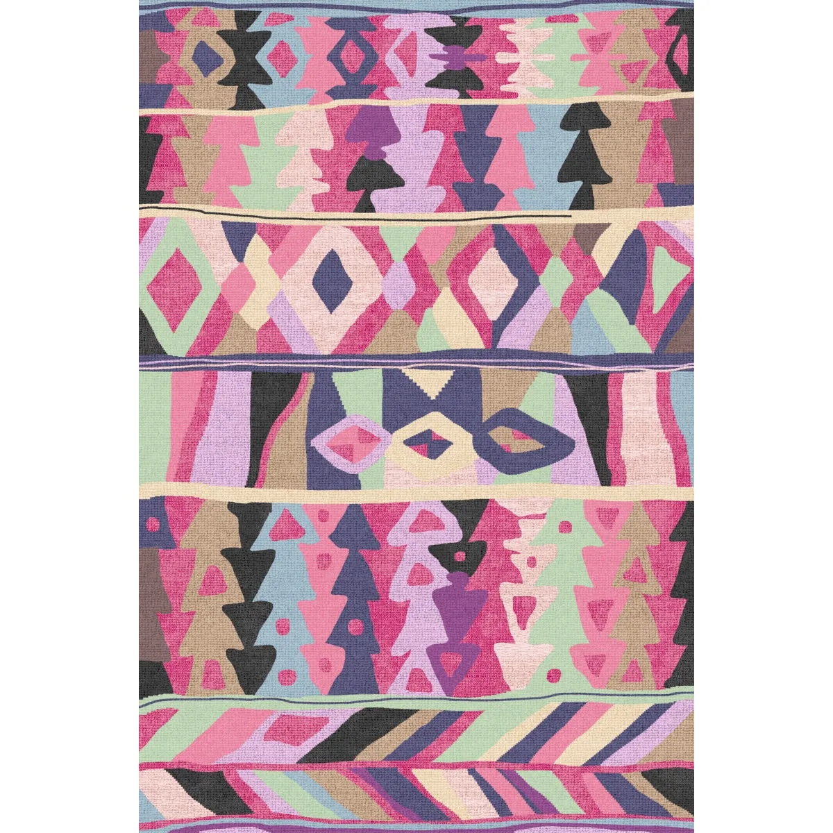 Fafela Pink Purple Multicolor Rug - Second Love