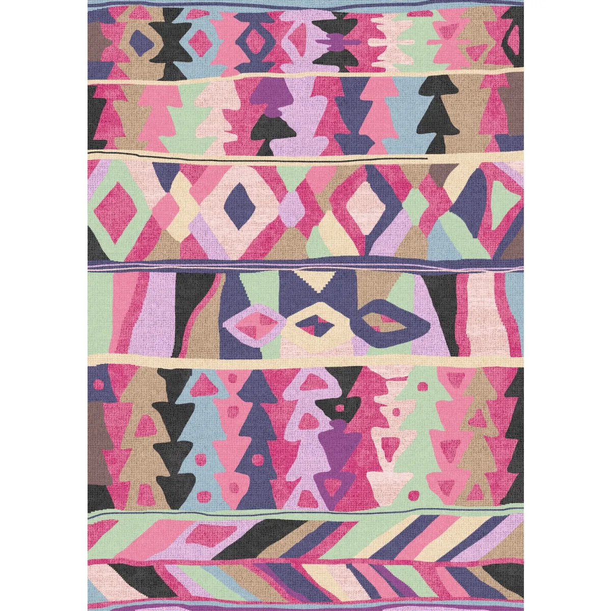 Fafela Pink Purple Multicolor Rug - Second Love