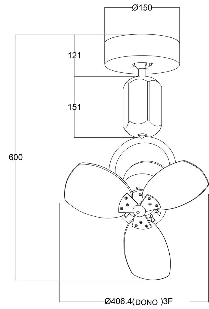 Fanco Dono 16" DC Wall/Corner Fan with Remote