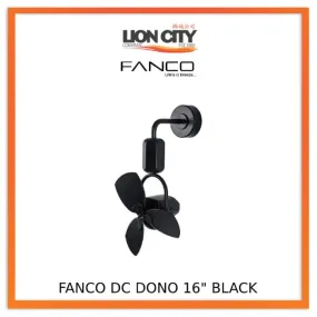 Fanco Dono 16" DC Wall/Corner Fan with Remote