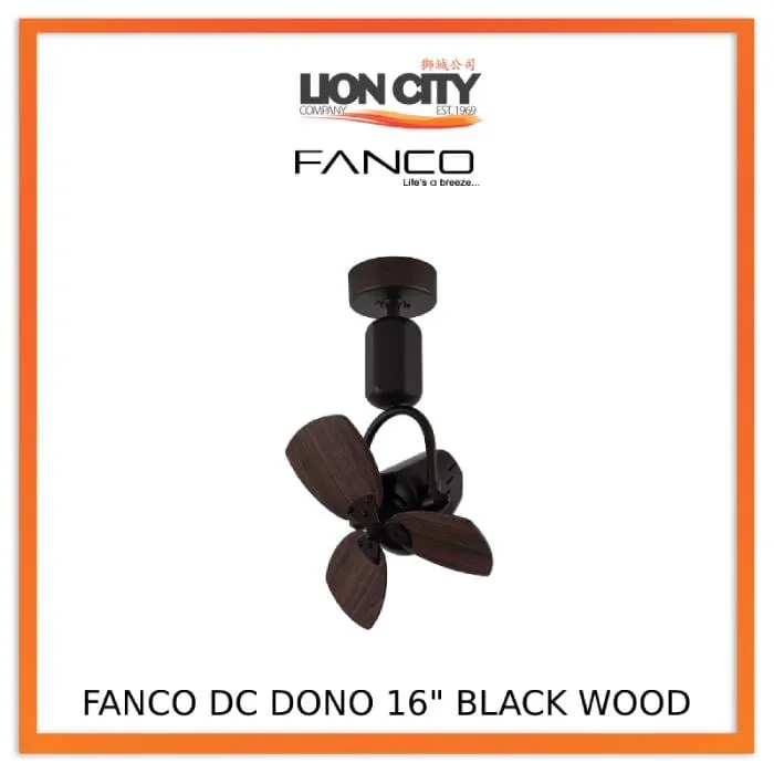 Fanco Dono 16" DC Wall/Corner Fan with Remote