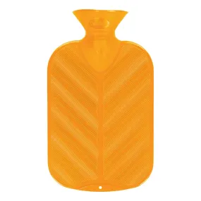 Fashy Hot Water Bottle Single Rib Neon Orange 2L