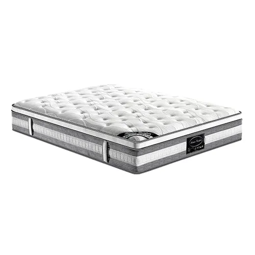 Feather Comfort Plush Euro Top Pocket Spring Mattress 34cm Thick - King Single