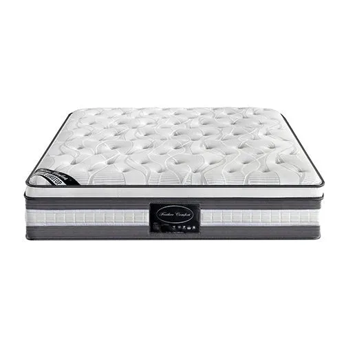 Feather Comfort Plush Euro Top Pocket Spring Mattress 34cm Thick - King Single