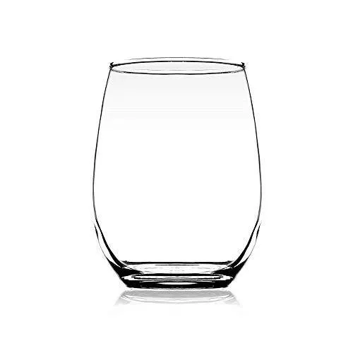 Femora Clear Glass Scotch Glass Wine Glass Juice Glass Tumbler - 320 ml, Set of 4