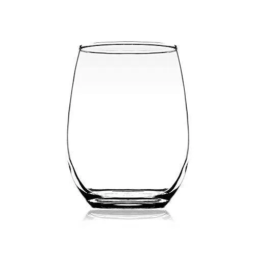 Femora Clear Glass Scotch Glass Wine Glass Juice Glass Tumbler - 320 ml, Set of 4