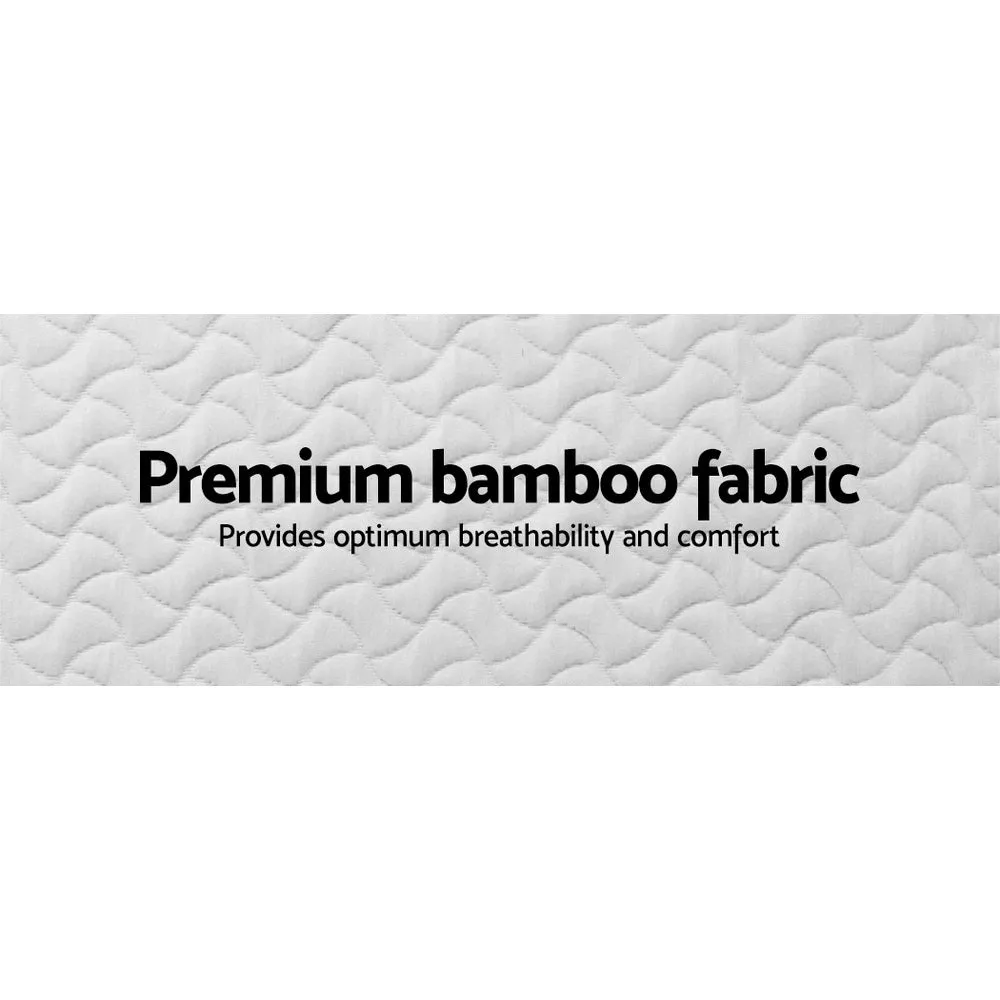 Foldable 3-Fold Foam Cot Mattress, Bamboo Fabric Cover – Giselle Bedding