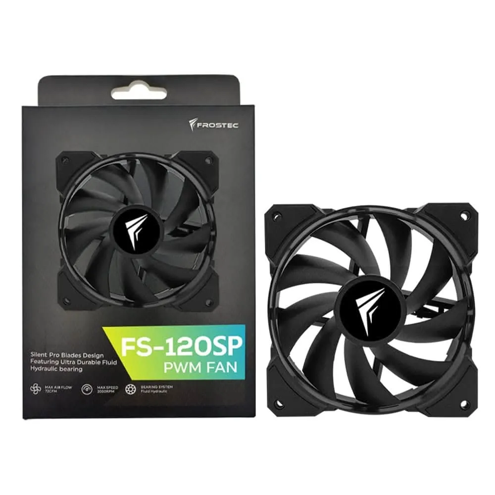 FROSTEC FS120SP CABINET FAN BLACK